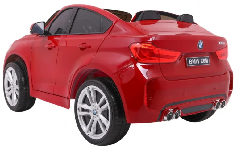 Bmw X6m Xxl Suv Za 2 Djece Crvena Boja + Daljinski Upravljač + Eko Koža 6