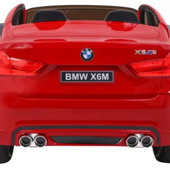 Bmw X6m Xxl Suv Za 2 Djece Crvena Boja + Daljinski Upravljač + Eko Koža 7