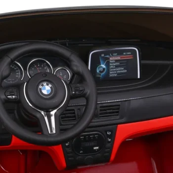 Bmw X6m Xxl Suv Za 2 Djece Crvena Boja + Daljinski Upravljač + Eko Koža 9
