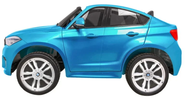 Bmw X6m Xxl Suv Za 2 Djece Plava Boja + Daljinski Upravljač 4