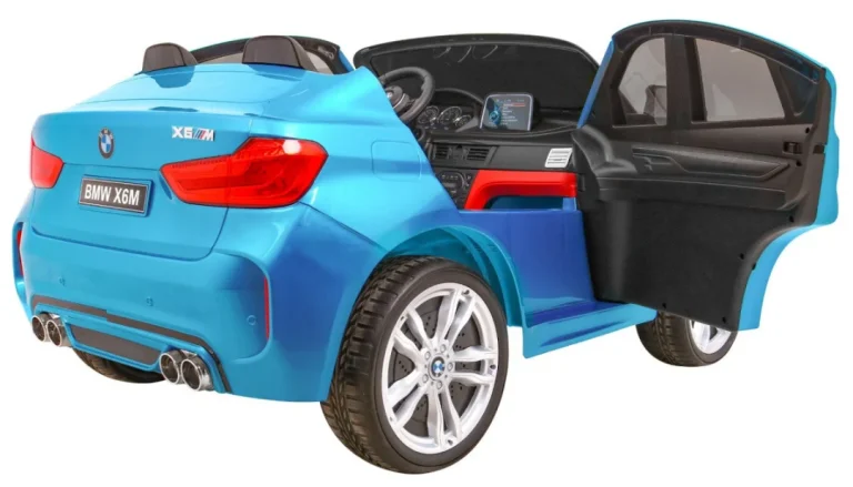 Bmw X6m Xxl Suv Za 2 Djece Plava Boja + Daljinski Upravljač 8