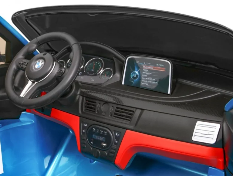 Bmw X6m Xxl Suv Za 2 Djece Plava Boja + Daljinski Upravljač 9