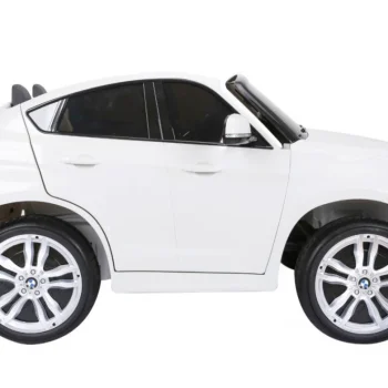 Bmw X6m Xxl Za 2 Djece Bijeli Suv + Daljinski Upravljač + Eko Koža, Bijela 14