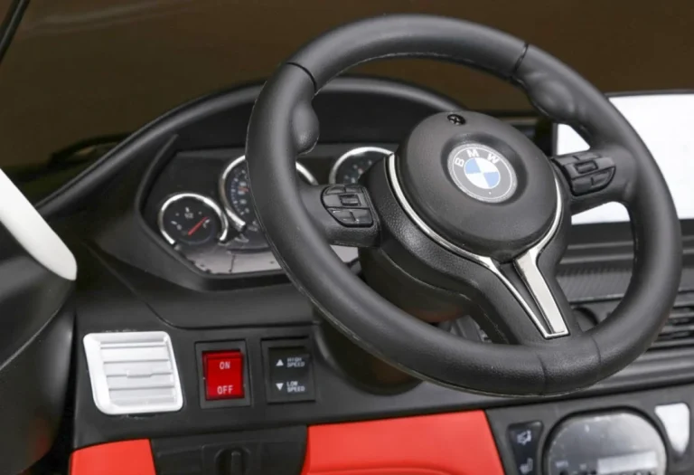 Bmw X6m Xxl Za 2 Djece Bijeli Suv + Daljinski Upravljač + Eko Koža, Bijela 9
