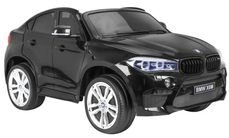 Bmw X6m Xxl Za 2 Djece Crni Mat Suv + Daljinski Upravljač + Eko Koža, Crna 14