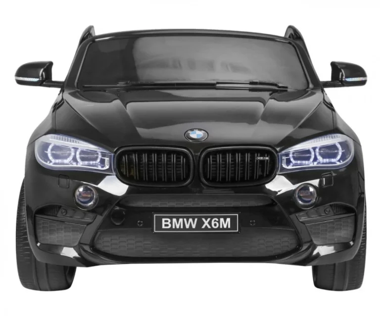 Bmw X6m Xxl Za 2 Djece Crni Mat Suv + Daljinski Upravljač + Eko Koža, Crna 16