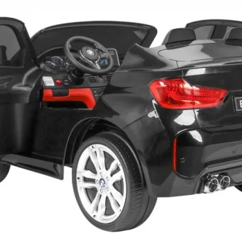 Bmw X6m Xxl Za 2 Djece Crni Mat Suv + Daljinski Upravljač + Eko Koža, Crna 7