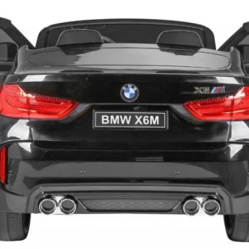 Bmw X6m Xxl Za 2 Djece Crni Mat Suv + Daljinski Upravljač + Eko Koža, Crna 8