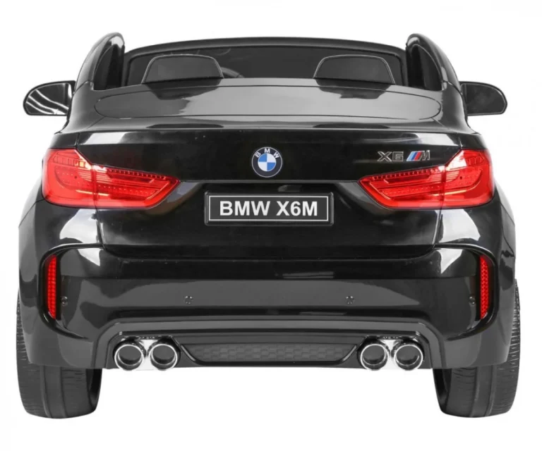 Bmw X6m Xxl Za 2 Djece Crni Mat Suv + Daljinski Upravljač + Eko Koža, Crna 9