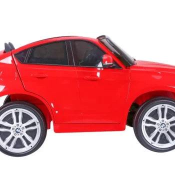 Bmw X6m Xxl Za 2 Djece Crveni Suv + Daljinski Upravljač + Eko Koža, Crvena 20