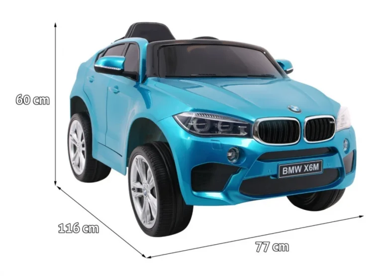 Bmw X6m Električni Automobil, Suv Za Djecu, Plava Boja + Daljinski Upravljač 2