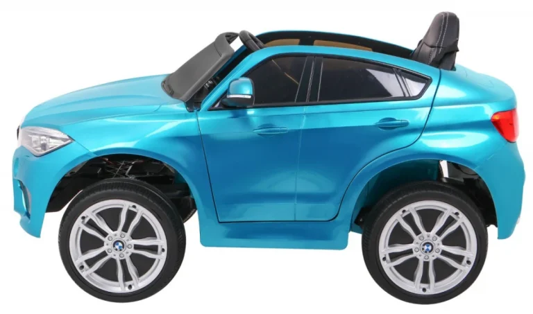 Bmw X6m Električni Automobil, Suv Za Djecu, Plava Boja + Daljinski Upravljač 4