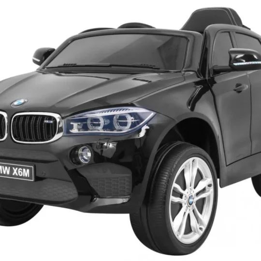 Bmw X6m Električni Automobil Za Djecu Crni Lakirani Suv + Daljinski Upravljač, Crna 1