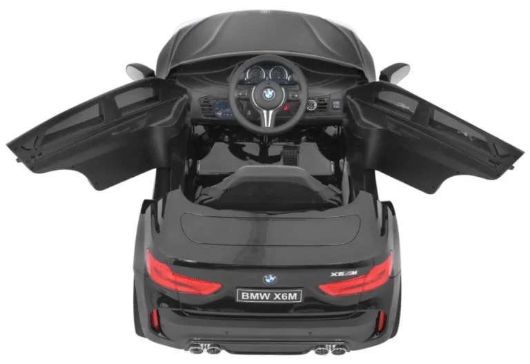 Bmw X6m Električni Automobil Za Djecu Crni Lakirani Suv + Daljinski Upravljač, Crna 9