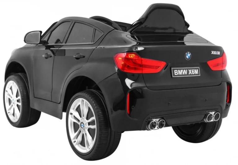 Bmw X6m Električni Automobil Za Djecu Crni Mat Suv + Daljinski Upravljač, Crna 6
