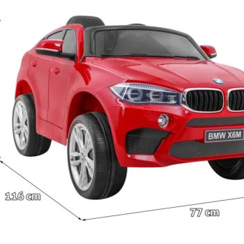 Bmw X6m Električni Automobil Za Djecu, Crveni Suv + Daljinski Upravljač, Crvena 2