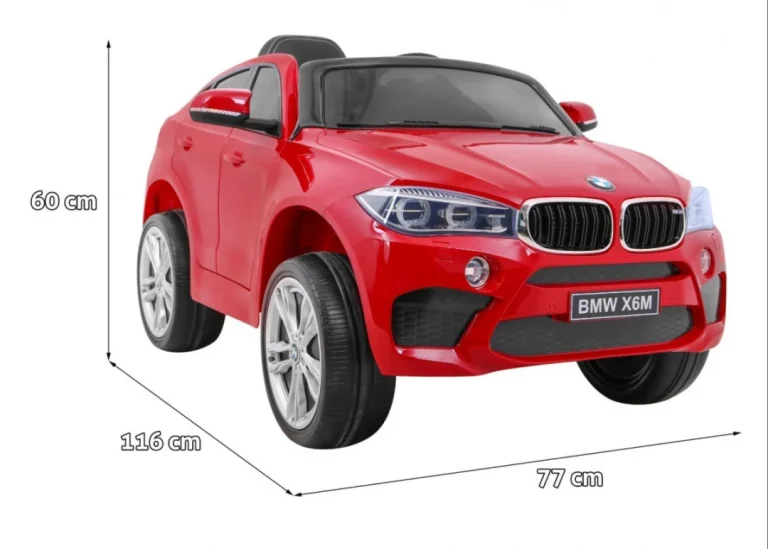 Bmw X6m Električni Automobil Za Djecu, Crveni Suv + Daljinski Upravljač, Crvena 2