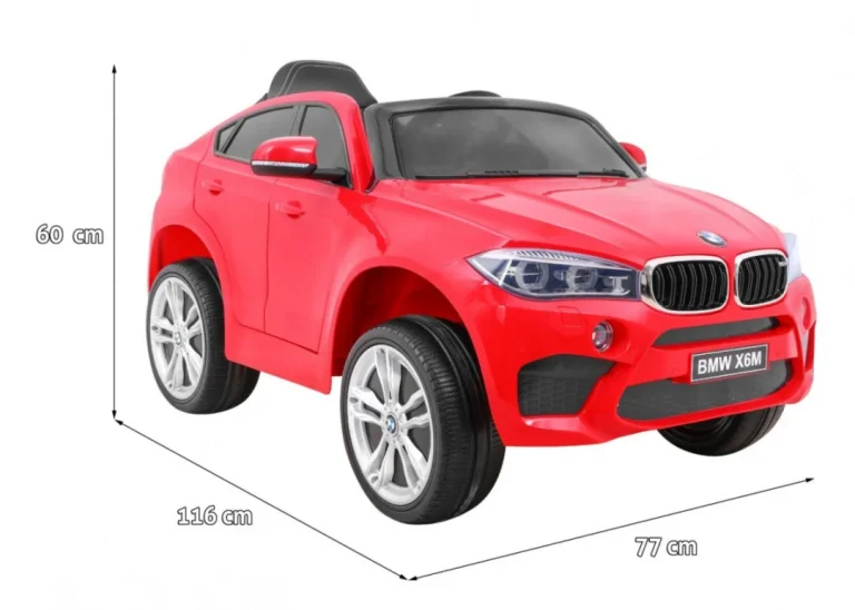 Bmw X6m Električni Automobil Za Djecu Crveni Suv + Daljinski Upravljač, Crvena 2