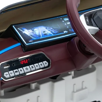 Bmw I4 Dječji Automobil Na Baterije, Bijeli + Spori Start + Eva + Eko Koža + Audio Led, Bijela 13