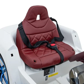 Bmw I4 Dječji Automobil Na Baterije, Bijeli + Spori Start + Eva + Eko Koža + Audio Led, Bijela 16