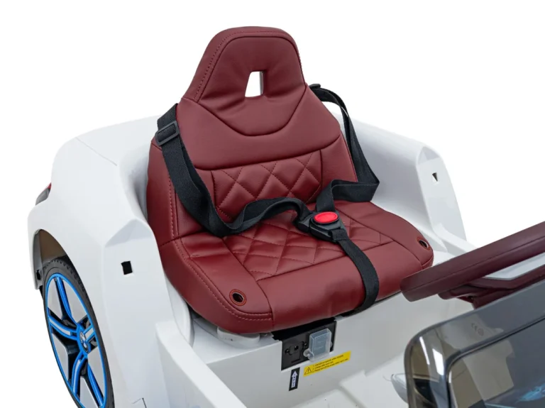 Bmw I4 Dječji Automobil Na Baterije, Bijeli + Spori Start + Eva + Eko Koža + Audio Led, Bijela 16