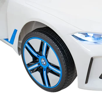 Bmw I4 Dječji Automobil Na Baterije, Bijeli + Spori Start + Eva + Eko Koža + Audio Led, Bijela 17