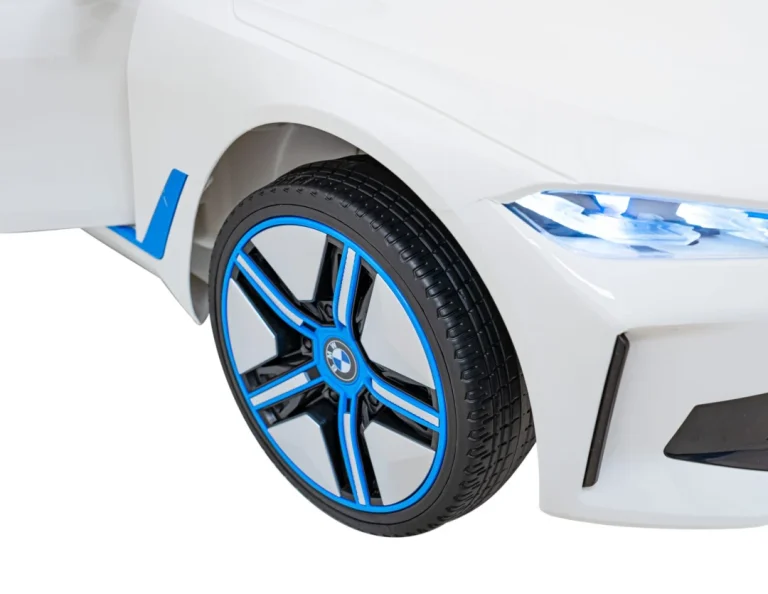 Bmw I4 Dječji Automobil Na Baterije, Bijeli + Spori Start + Eva + Eko Koža + Audio Led, Bijela 17