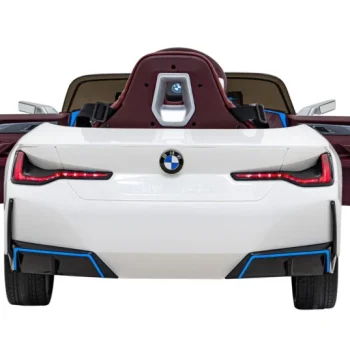 Bmw I4 Dječji Automobil Na Baterije, Bijeli + Spori Start + Eva + Eko Koža + Audio Led, Bijela 7