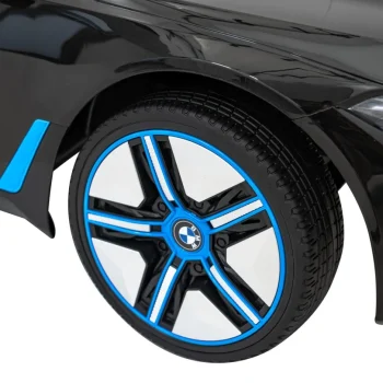 Bmw I4 Dječji Automobil Na Baterije, Crni + Spori Start + Eva + Eko Koža + Audio Led, Crna 15