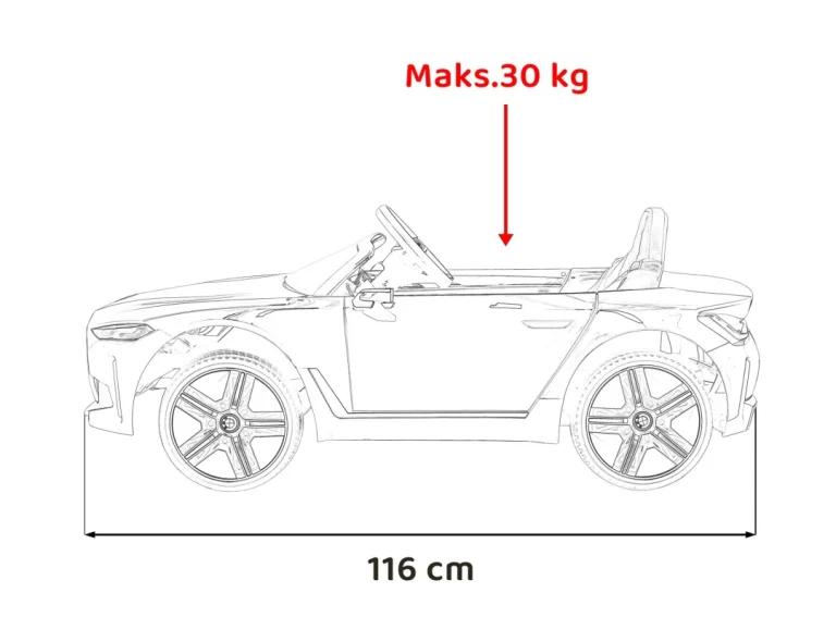 Bmw I4 Dječji Automobil Na Baterije, Crni + Spori Start + Eva + Eko Koža + Audio Led, Crna 3