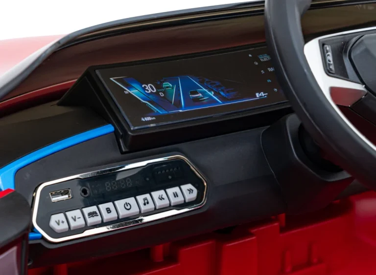 Bmw I4 Dječji Automobil Na Baterije, Crveni + Spori Start + Eva + Eko Koža + Audio Led, Crvena 13