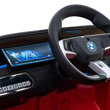 Bmw I4 Dječji Automobil Na Baterije, Crveni + Spori Start + Eva + Eko Koža + Audio Led, Crvena 14