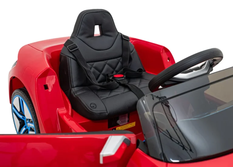 Bmw I4 Dječji Automobil Na Baterije, Crveni + Spori Start + Eva + Eko Koža + Audio Led, Crvena 16