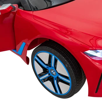 Bmw I4 Dječji Automobil Na Baterije, Crveni + Spori Start + Eva + Eko Koža + Audio Led, Crvena 17