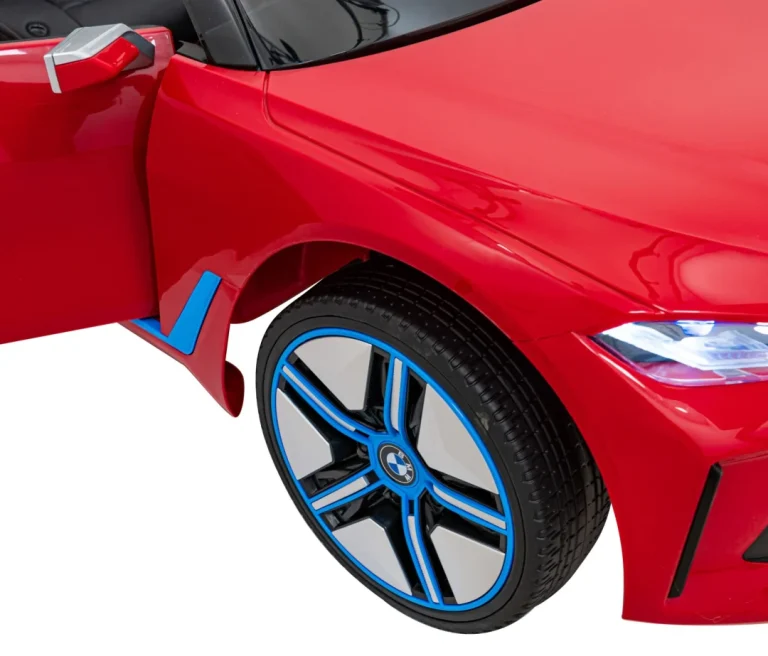 Bmw I4 Dječji Automobil Na Baterije, Crveni + Spori Start + Eva + Eko Koža + Audio Led, Crvena 17