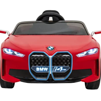 Bmw I4 Dječji Automobil Na Baterije, Crveni + Spori Start + Eva + Eko Koža + Audio Led, Crvena 4