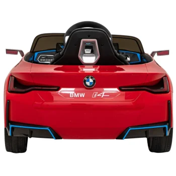 Bmw I4 Dječji Automobil Na Baterije, Crveni + Spori Start + Eva + Eko Koža + Audio Led, Crvena 7