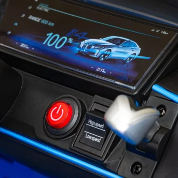 Bmw I4 Dječji Automobil Na Baterije, Plavi + Spori Start + Eva + Eko Koža + Audio Led, Plava 12