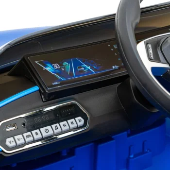 Bmw I4 Dječji Automobil Na Baterije, Plavi + Spori Start + Eva + Eko Koža + Audio Led, Plava 13