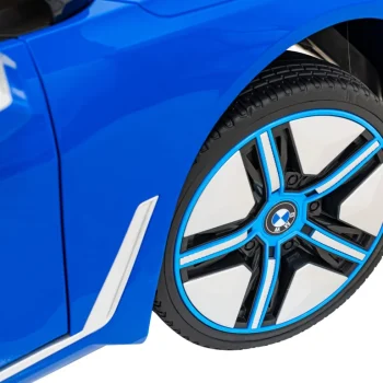 Bmw I4 Dječji Automobil Na Baterije, Plavi + Spori Start + Eva + Eko Koža + Audio Led, Plava 15