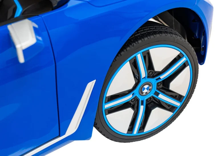 Bmw I4 Dječji Automobil Na Baterije, Plavi + Spori Start + Eva + Eko Koža + Audio Led, Plava 15