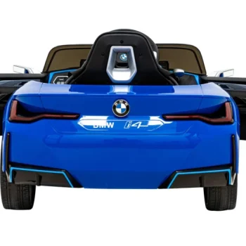 Bmw I4 Dječji Automobil Na Baterije, Plavi + Spori Start + Eva + Eko Koža + Audio Led, Plava 7