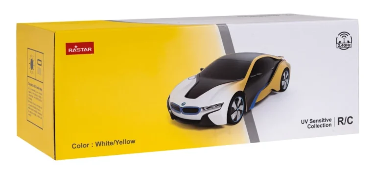Bmw I8 Rastar Model 1:24 Varijabilna Boja Karoserije + Led Svjetla + 2,4 Ghz Daljinski, Bijela 9