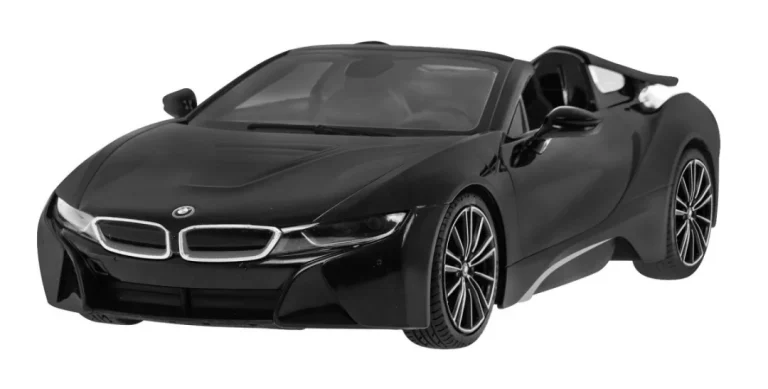 Bmw I8 Roadster Crni Rastar Model 1:12 Automobil Na Daljinsko Upravljanje + 2,4 Ghz Daljinski, Crna 2
