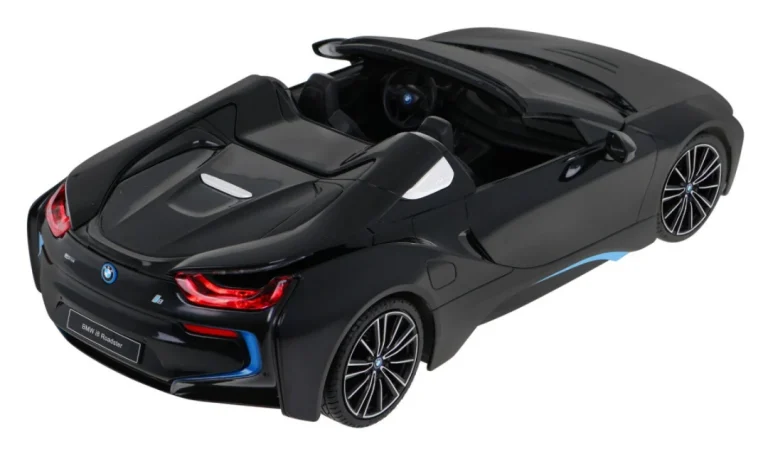 Bmw I8 Roadster Crni Rastar Model 1:12 Automobil Na Daljinsko Upravljanje + 2,4 Ghz Daljinski, Crna 4