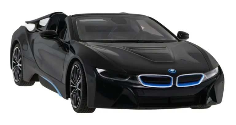Bmw I8 Roadster Crni Rastar Model 1:12 Automobil Na Daljinsko Upravljanje + 2,4 Ghz Daljinski, Crna 6