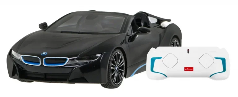 Bmw I8 Roadster Crni Rastar Model 1:12 Automobil Na Daljinsko Upravljanje + 2,4 Ghz Daljinski, Crna 7