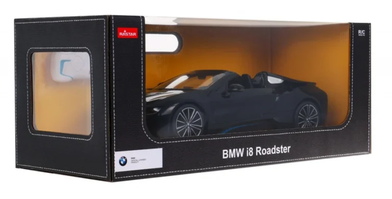 Bmw I8 Roadster Crni Rastar Model 1:12 Automobil Na Daljinsko Upravljanje + 2,4 Ghz Daljinski, Crna 9