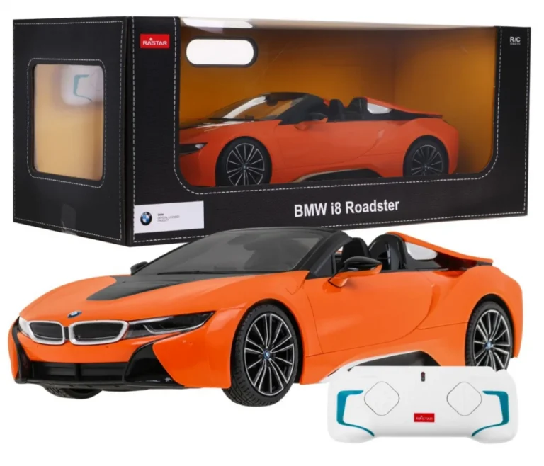 Bmw I8 Roadster Narančasti Rastar Model 1:12 Automobil Na Daljinsko Upravljanje + 2,4 Ghz Daljinski 1