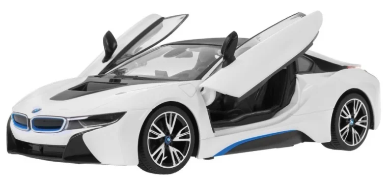 Bmw I8 Bijeli Rastar Model 1:14 Automobil Na Daljinsko Upravljanje + 2,4 Ghz Daljinski, Bijela 2